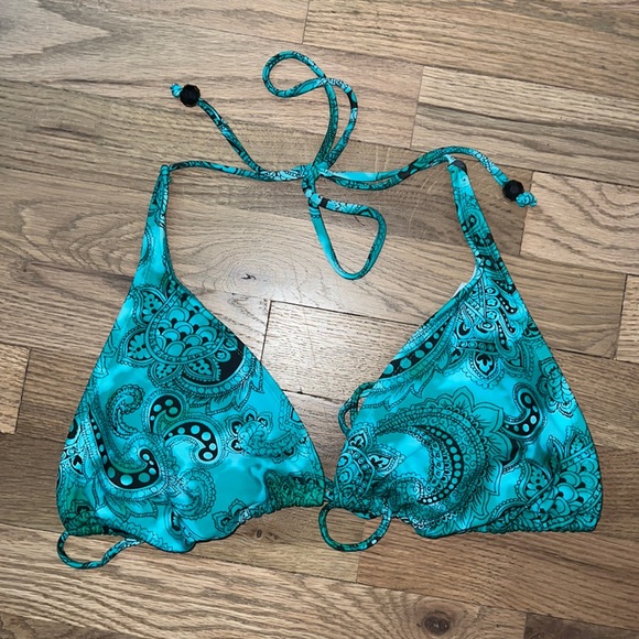 Xhilaration Other - Xhilaration Paisley Print Triangle Bikini Top Size XL